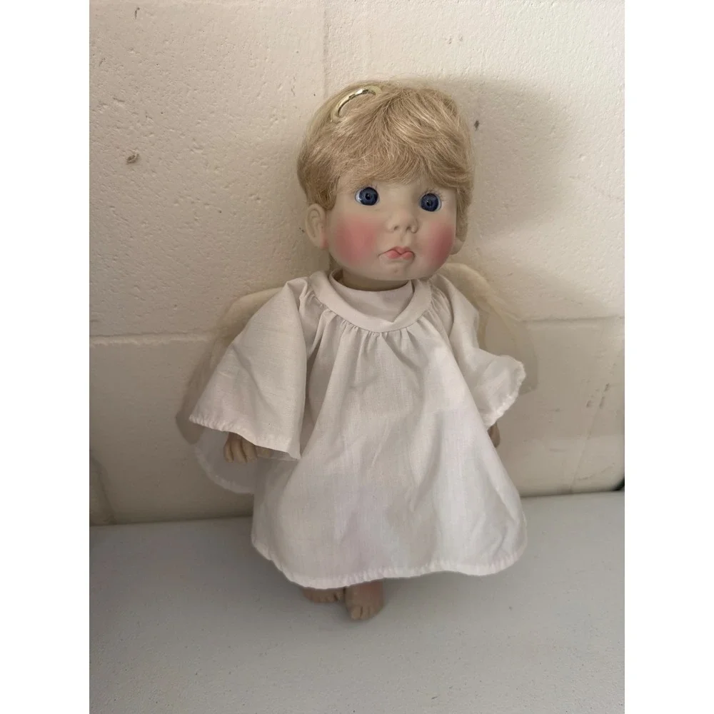 Lee Middleton Little Angel Doll Forget-Me-Not Face Signed Numbered 2633 Vintage